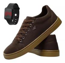 Sapatênis Casual Masculino Cano Baixo com Relogio Led Sapatênis Casual Masculino Cano Baixo com Relogio Led