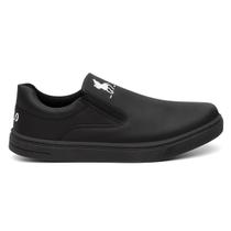 Sapatênis Casual Masculino Polo Plus Black Elegante e Leve