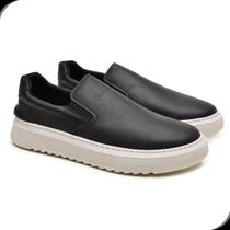 Sapatênis Casual Masculino Preto Slip On Calce Fácil Rovetto Sapatênis Casual Masculino Preto Slip On Calce Fácil Rovetto