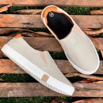 Sapatenis Casual Masculino Slip On Fechamento Elastico Sem Cadarço Sapatenis Casual Masculino Slip On Fechamento Elastico Sem Cadarço