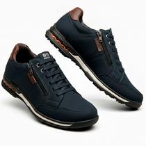 Sapatênis Casual Pegada Masculino Couro Legitimo Casual Calce Facil Zíper Lateral 114861 Sapatênis Casual Pegada Masculino Couro Legitimo Casual Calce Facil Zíper Lateral 114861