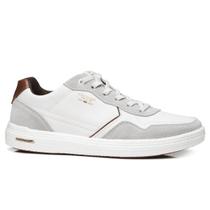 Sapatênis Casual Pegada Masculino Em Couro 112003 Ultraleve Cor:BrancoTamanho:40