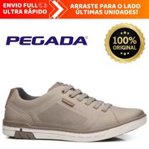 Sapatênis Casual Pegada Masculino Macio e Confortável 100% em Couro Legítimo Original