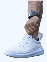 Sapatenis Casual Sola Alta 5cm Oversize Mcqueeen Sneaker Lançamento 2023 Branco Macio Conforto e Estilo