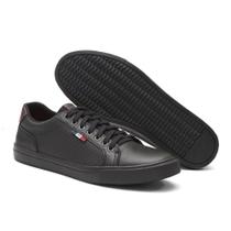 Sapatenis Classico Masculino Casual Elegante Confortavel Preto