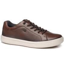 Sapatênis Couro Casual Masculino Pegada 111501M Marrom