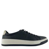 Sapatênis Couro Freeway Preto com Detalhe Branco Masculino LOUD103138 Sapatênis Couro Freeway Preto com Detalhe Branco Masculino LOUD103138