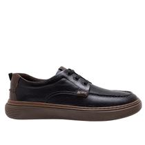 Sapatênis Democrata Denim Clash Preto Couro Sapatênis Democrata Denim Clash Preto Couro