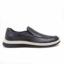 Sapatênis Democrata Slip On Easy Leave Em Couro Ref. 245201