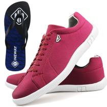 Sapatenis Dhl SW Masculino Bordo + Chinelo