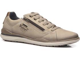 Sapatenis em Couro Pegada 519108-04 Masculino - Areia Sapatenis em Couro Pegada 519108-04 Masculino - Areia