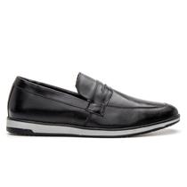 Sapatênis Esporte Fino Couro 4703 Sapato Slip on Casual Confortável Masculino