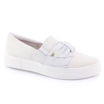 Sapatênis Fem. Slip On 6013103 flatform em Couro - Verofatto