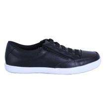 Sapatênis Feminino Casual Rasteiro em Couro de Ajuste Elástico e Zíper Lateral Muito Leve e Confortável Sapatênis Feminino Casual Rasteiro em Couro de Ajuste Elástico e Zíper Lateral Muito Leve e Confortável