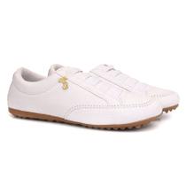 Sapatênis Feminino Com Broche Branco Leve e Confortável Para Qualquer Ocasião