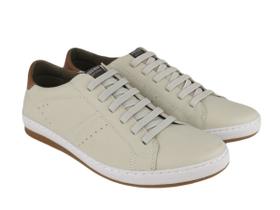 Sapatênis Couro Freeway Atom Masculino - Bege no Shoptime