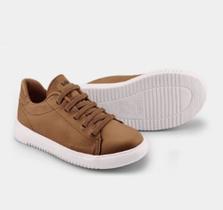 Sapatênis Infantil Bibi New Way Marrom de Couro 1192091