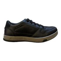 Sapatenis Infantil Menino Pegada Couro Ultraconforto Casual Calce Fácil Antiderrapante 370428 Preto