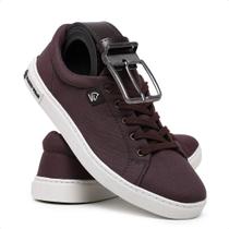 Sapatenis lona confortavel resitente + cinto dupla face