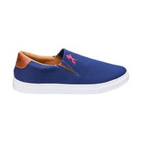Sapatenis Masculino Azul Slip On Iate Palmilha Confortável