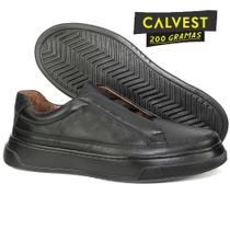 Sapatênis Masculino Calvest 200 gramas em Couro Carneiro 84F225 Tamanho:41COR:preto Sapatênis Masculino Calvest 200 gramas em Couro Carneiro 84F225 Tamanho:41COR:preto