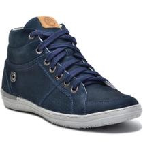 Sapatênis Masculino Cano Alto Couro Casual Leve Conforto Sapatênis Masculino Cano Alto Couro Casual Leve Conforto