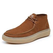 Sapatênis Masculino Cano Alto Couro Legítimo Palmilha Gel Solado Costurado Conforto - Sapatênis Masculino Cano Alto Couro Legítimo Palmilha Gel Solado Costurado Conforto -
