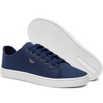 Sapatênis Masculino Casual Azul Confortável Antiderrapante Básico Cadarço Dia a Dia Sapatênis Masculino Casual Azul Confortável Antiderrapante Básico Cadarço Dia a Dia