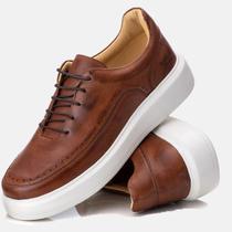 Sapatênis Masculino Casual Caramelo Milão Santorini Conforto Sapatênis Masculino Casual Caramelo Milão Santorini Conforto