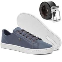 Sapatênis Masculino Casual Cinza Confortável Antiderrapante Básico Cadarço Dia a Dia com Cinto Sapatênis Masculino Casual Cinza Confortável Antiderrapante Básico Cadarço Dia a Dia com Cinto