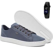 Sapatênis Masculino Casual Cinza Confortável Antiderrapante Básico Cadarço Dia a Dia com Relógio Sapatênis Masculino Casual Cinza Confortável Antiderrapante Básico Cadarço Dia a Dia com Relógio