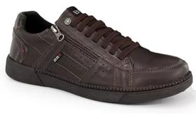 Sapatenis Masculino Casual Couro Legitimo Sapato Footwear Ziper Lateral