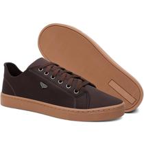 Sapatênis Masculino Casual Marrom Confortável Antiderrapante Básico Cadarço Dia a Dia Sapatênis Masculino Casual Marrom Confortável Antiderrapante Básico Cadarço Dia a Dia