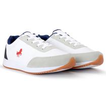 Sapatênis Masculino Casual Polo Sapato Academia Branco Tênis BF Shoes
