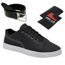 Sapatênis Masculino Casual Super Confortável Sola Reta + Cinto e Carteira Sapatênis Masculino Casual Super Confortável Sola Reta + Cinto e Carteira