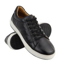 Sapatênis Masculino Casual Ultra 100% Couro Preto - 3150
