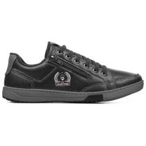 Sapatênis Masculino Casual Zíper Lateral Emblema