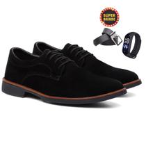 Sapatenis Masculino Conforto Couro Oxford