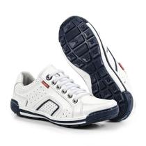 Sapatênis Masculino Couro Branco Comfort Sapatênis Masculino Couro Branco Comfort