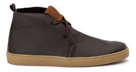 Sapatênis Masculino Couro Legítimo Casual Elegante Can Médio Sapatênis Masculino Couro Legítimo Casual Elegante Can Médio