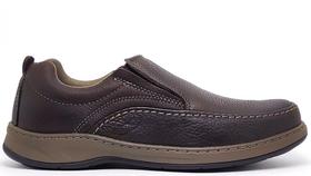 Sapatênis Masculino em Couro Bradok Classic Slip On CSC9420