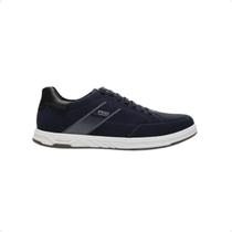Sapatênis Masculino Em Microfibra Pegada Azul Marinho Sapatênis Masculino Em Microfibra Pegada Azul Marinho