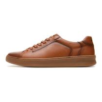 Sapatênis Masculino Freeway Bass007 4183 Couro Conhaque Dissan