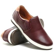Sapatênis Masculino Iate 100% Couro Floater Vinho Art Nobre - 3102