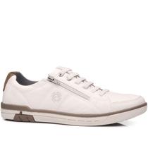 Sapatênis Masculino Original Pegada Calce Fácil Ziper Couro