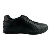 Sapatênis Masculino Pegada 110605-04 Stretch Preto/Marrom