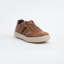 Sapatênis Masculino Pegada City Couro Marrom Claro 111502-02