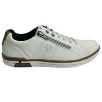 Sapatenis Masculino Pegada Couro Calce Fácil Zíper