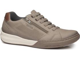 Sapatênis Masculino Pegada Couro Com Zíper 111002