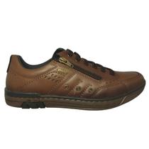 Sapatenis Masculino Pegada Couro Elastico Zíper 119308